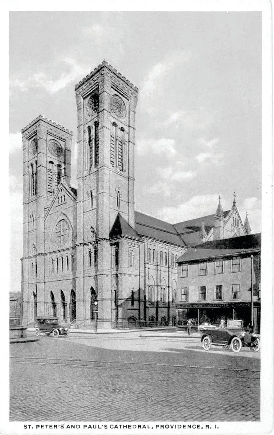 A postcard view of the Cathedral of SS. Peter and Paul circa 1905.